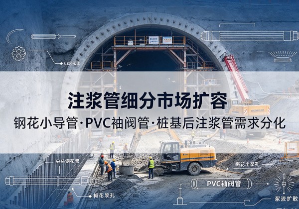 房县注浆管细分市场扩容，隧道钢花小导管、PVC 袖阀管、桩基后注浆管需求分化